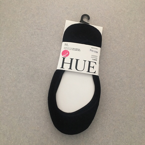 HUE Accessories - Cotton Liner Socks Black